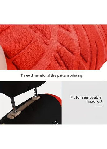 Комплект універсальних чохлів для автомобільних сидінь 9 предметів червоні No Brand (369936784)