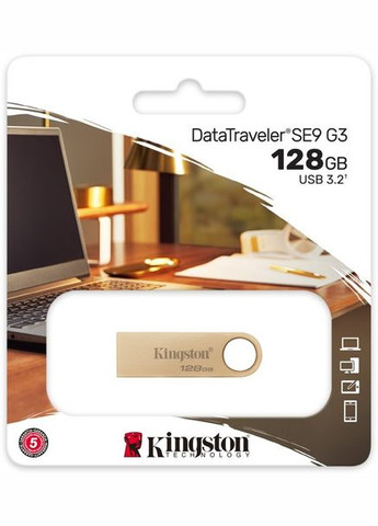 Юсб накопичувач usb3.2 128 GB DTSE9G3/128G металевий Kingston (360406648)
