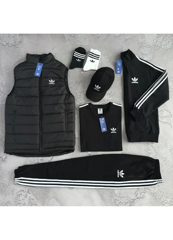 Комплект AD жилет толстовка футболка брюки шорты кепка No Brand (401891420)