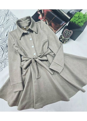 Зелена стильна сукня замш на дайвінгу розмір 116-164 No Brand (364211336)