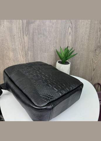 Мужская сумка планшетка + кошелек из натуральной кожи Черный No Brand (301212224)