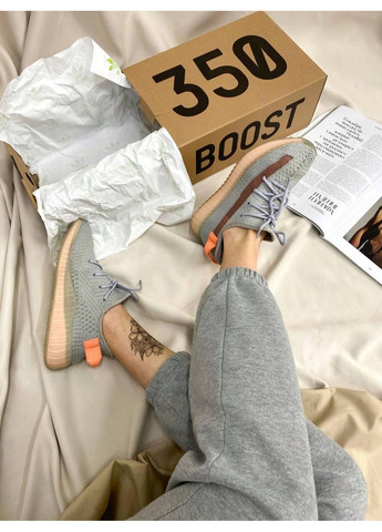 КРОССОВКИ ЖЕНСКИЕ ADIDAS YEEZY BOOST 350 V2 TRUE FORM АДИДАС ИЗИ БУСТ No Brand серые демисезоны (369392310)