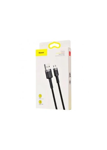Кабель Cafule Cable USB For Micro 2.4A 1m Gray+Black (CAMKLF-BG1) Baseus Cafule Series (385617062)