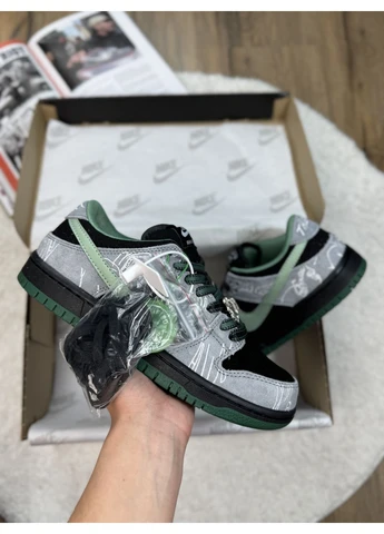 Комбіновані літні кросівки nike dunk low there skateboards найк данк No Brand