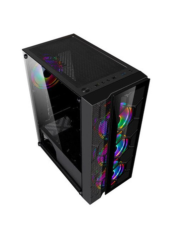 Корпус Nucleus Black USB 3.0 без БП (Nucleus-U3-GLS-4DTRMLT16.6WP) Frime (339087010)