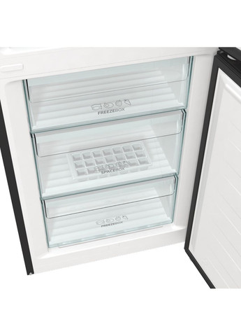 Холодильник з нижн. мороз. камерою NRK6202EBXL4, 200х60х60см, 2 двері, 235( 96)л, А++, NoFrost+, LED дисплей, Зона св-ті, Gorenje (364275286)