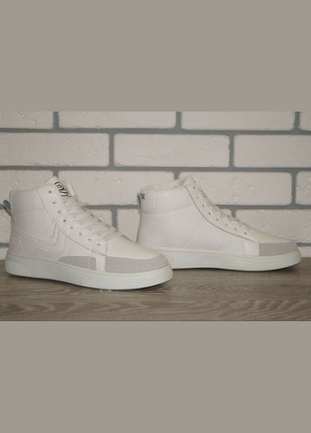Белые осенние хайтопы мужские демисезонные белые SWIN SHOES