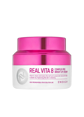 ENOUGH Питательный крем для лица Real Vita 8 Complex Pro Bright Up Cream 50 мл — Крем, Южная Корея (355312763)
