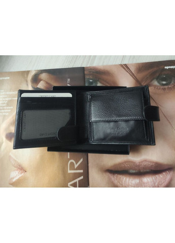 Чоловічий шкіряний гаманець чорний No Brand (369365131)