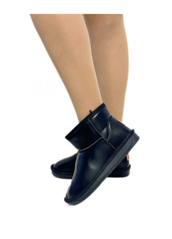 Женские угги кожаные низкие черные L&M шкіряні низькі (372794103)