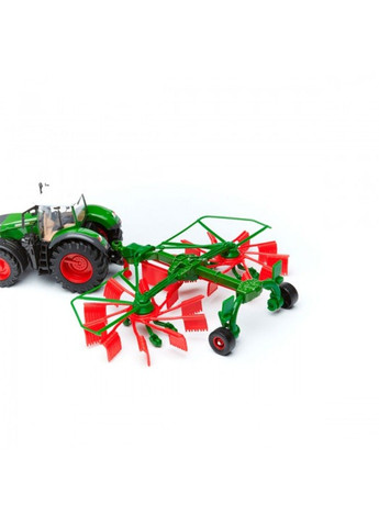 Модель - Трактор Fendt 1050 Vario с роторными валковыми граблями. Bburago (333709130)