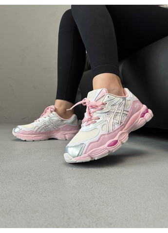 Рожеві Осінні кросівки чоловічі asics gel-nyc silver pink асікс гель нюк No Brand