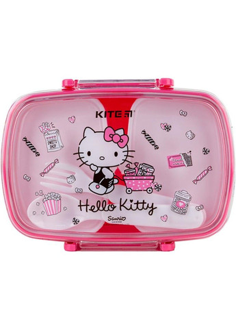 Ланчбокс для їжі 750 мл з наповненням Hello Kitty НК24-181-2 Kite (362947352)