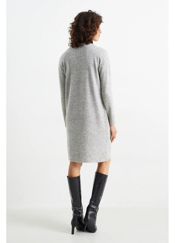 Сіра кежуал сукня-светр C&A однотонна