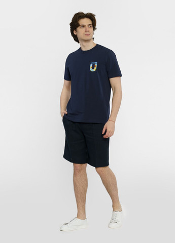 Синяя футболка унисекс freedom синяя с коротким рукавом Arber T-SHIRT FF19