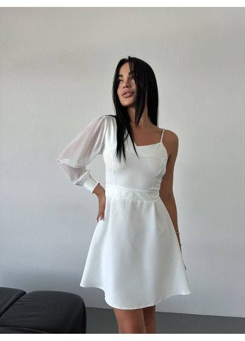 Белое праздничный платье мини нарядное LeVi