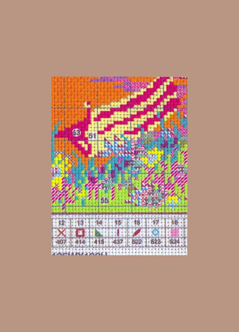 Набір для вишивання за нанесеною на канву схемою "Flowers shed (3)" .AIDA 14CT printed, 30*31 см Joy Sunday (313612863)