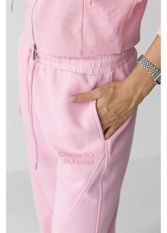 Спортивный костюм с прямыми брюками и укороченным худи - лимонный цвет Lurex (361056665)