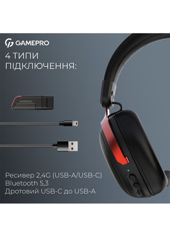 Гарнітура Asgard Freya Pro Black/Red (HSW201BR) GAMEPRO (368901254)