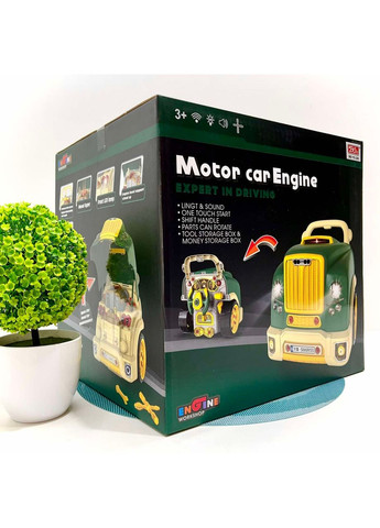 Набор автотренажер Юный автомеханик с набором инструментов 59 деталей звук свет (D001-3-4) No Brand (366670195)