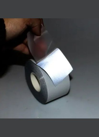 Светоотражающая лента на одежду 2 см на 5 м серый Jannet Стрічка (318172839)