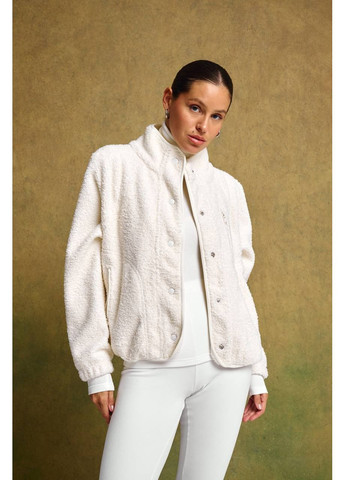 Бомбер женский из плюша (тедди) на флисе (универсальный размер) GD/GL Модний простір на молнии (366883255)