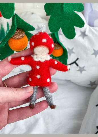 Дитячий музичний мобіль на ліжечко для немовлят WooolyWool «Мухоморчики» з 35 мелодіями No Brand (342758015)