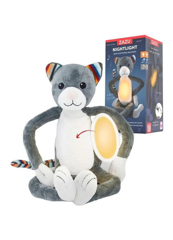 Мягкая игрушка Katie Котик с ночником, 19 см () Zazu ZA-KATIE-01 (328395634)