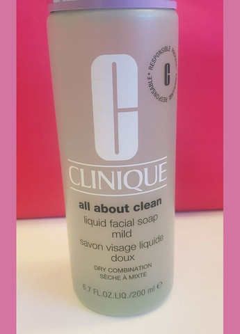 Жидкое мыло для умывания сухой и комбинированой кожи All About Clean (200 мл) Clinique (298578558)