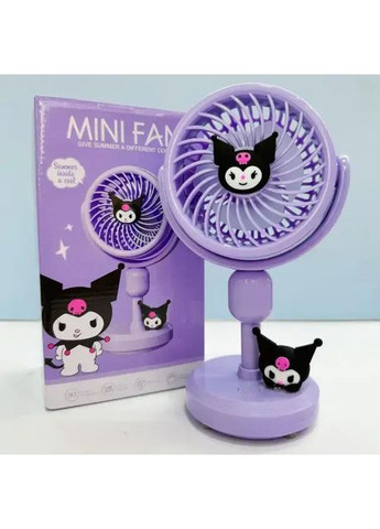 Вентилятор настільний 677-96 3 Вт фіолетовий ATLANFA (364757184)