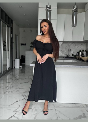 Чорна ділова, повсякденний, кежуал, вечірня жіноча сукня FINO Mode