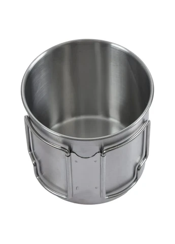 Кружка Loner Cup Plus (0,5л) зі складаними ручками та кришкою, сталева Skif Outdoor (397055544)