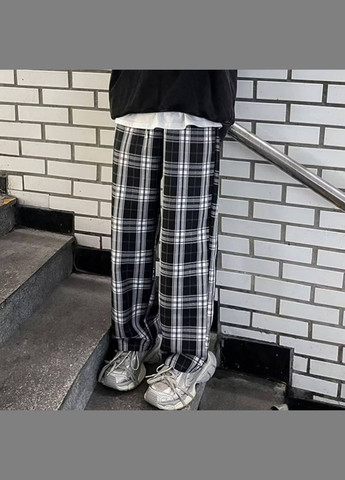 Брюки в клетку тонкие унисекс подходят подросткам Nositi (308202152)