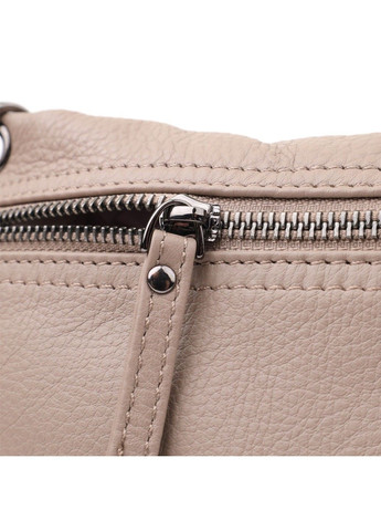 Стильная женская сумка на плечо из натуральной кожи 23005 Серый Vintage (357494938)