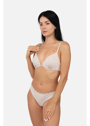 Светло-серый бюстгальтер треугольник женский цвет светло-серый cb-00278920 No Brand трикотаж