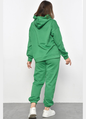 Спортивный костюм женский на флисе зеленого цвета Let's Shop (293337631)
