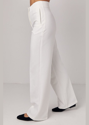 Класичні жіночі штани зі стрілками - червоний Lurex (300591741)