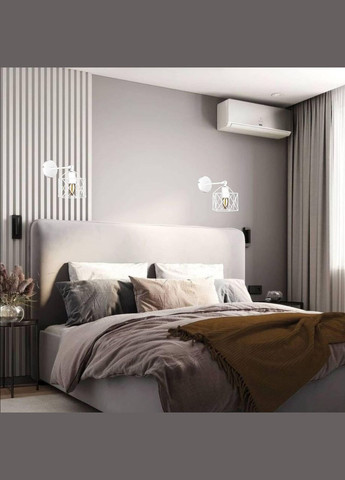 Біле бра на рівному тримачі (56-WPR101F2-1 WH) No Brand (370069639)