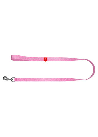 Повідець для собак з відновленої бавовни Re-cotton світловідбивний Ш 20 мм Дл 200 см Рожевий WAUDOG (322125202)