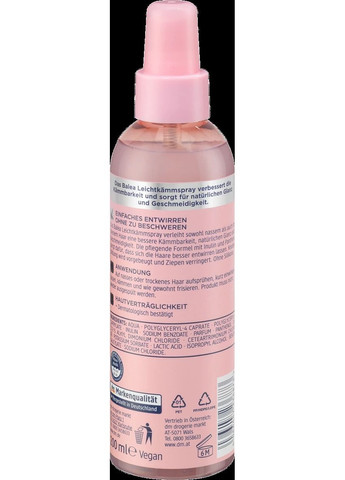 Спрей для легкого расчесывания, 200 мл Leichtkämmspray, 200 ml Balea (366569854)