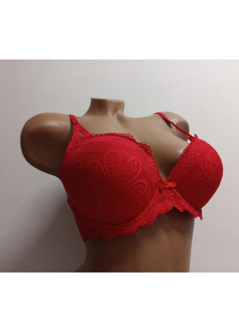 Красный бюстгальтер чашка в(2) большой пуш-ап Weiyesi с косточками нейлон, спандекс