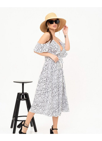 Белое повседневный платье 13904 l белый ISSA PLUS