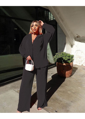 Женский летний брючный костюм плиссе KK-104 Красный Number Nine (336214221)