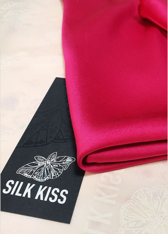 Нічна сорочка комбінація шовк Флоренція L Малиновий Silk Kiss (285716684)