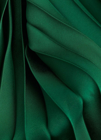 Темно-зеленая праздничный однотонная юбка H&M