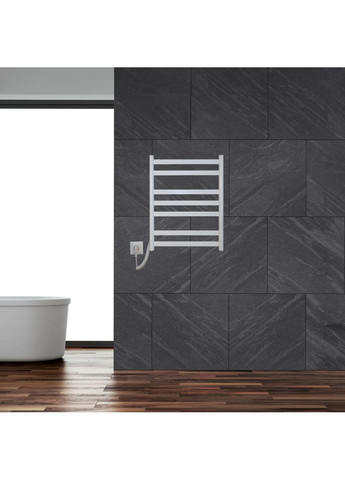 Полотенцесушитель электрический с кнопкой глянец 590*490 Carino MIA (365597039)