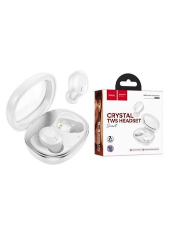 Бездротові навушники. Bluetooth-навушники EQ3 Smart true wireless BT headset White Hoco (367724188)