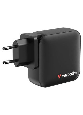 Зарядний пристрій MiniGaN 165 W 4 ports (3xUSB-C/1xUSB-A) (32216) Verbatim MiniGaN 165 W 4 ports (3xUSB-C/1xUSB-A) (370019637)