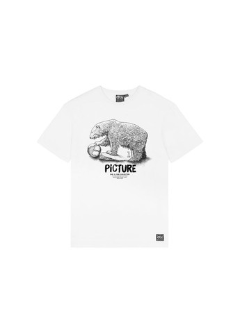 Белая футболка bear d-s Picture Organic