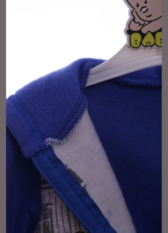 Синій демісезонний костюм на флісі для хлопчика трикотажний farmer синій 68 см (41712) Enzo Minix